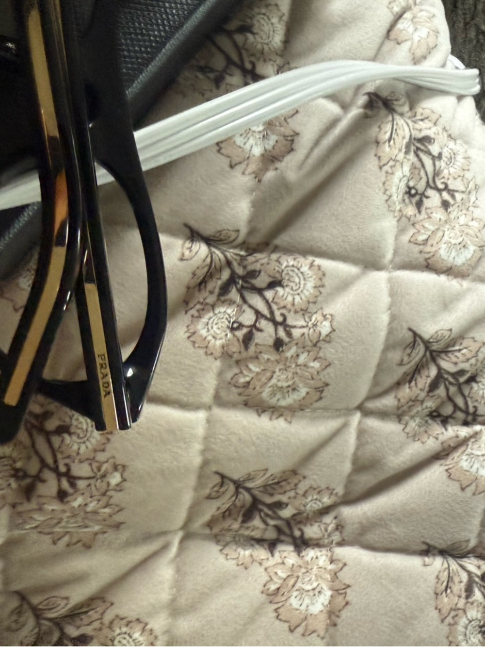 Prada Black Cat-Eye Sunglasses with Gold Accents - Picture 8 of 12